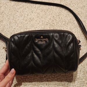 Kate Spade Black Quilted Crossbody Bag